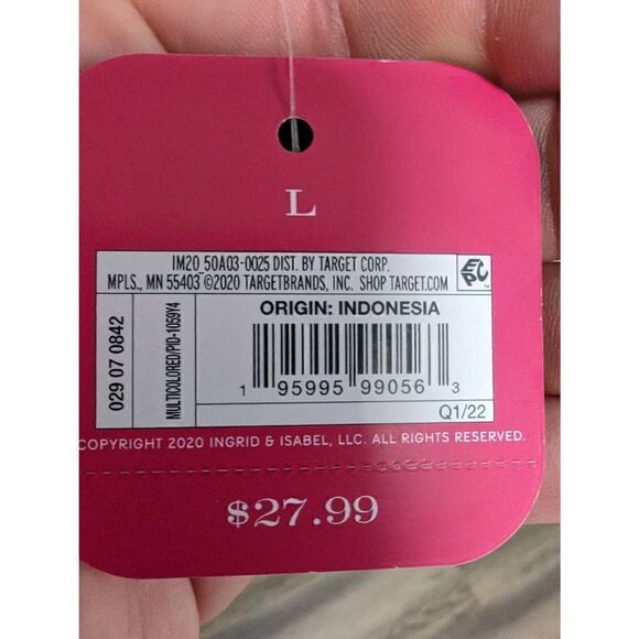 NWT Maternity Tankini Top Isabel Maternity Green Floral Women's Size Large - Picture 7 of 8